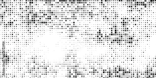horizontal black halftone of diamond shape design for pattern and background.