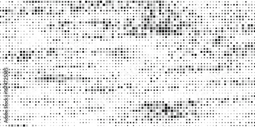 Rhombus gradient halftone texture. Diamond shape dots fading background. Abstract geometric particle vanishing backdrop.