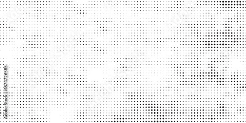 Abstract silver rhombus vector geometric technology background. Square halftone pattern isolated on transparent.