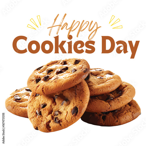 Delicious cookies assortment isolated on white background