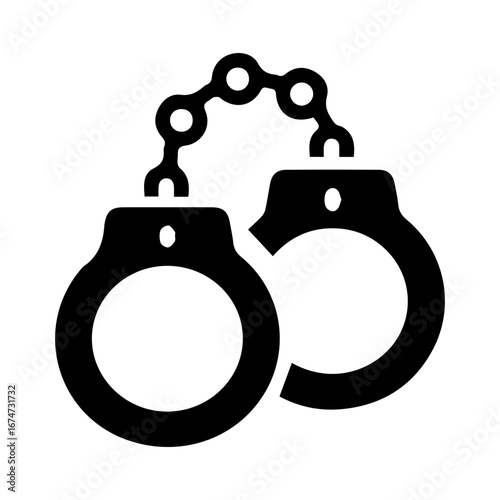 shackles glyph icon