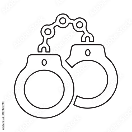 shackles line icon