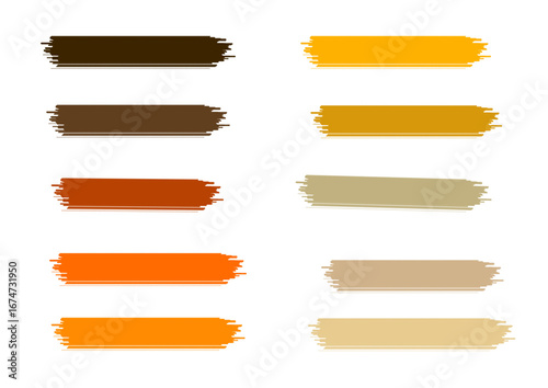 set of color banner