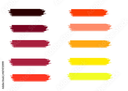 set of color banner