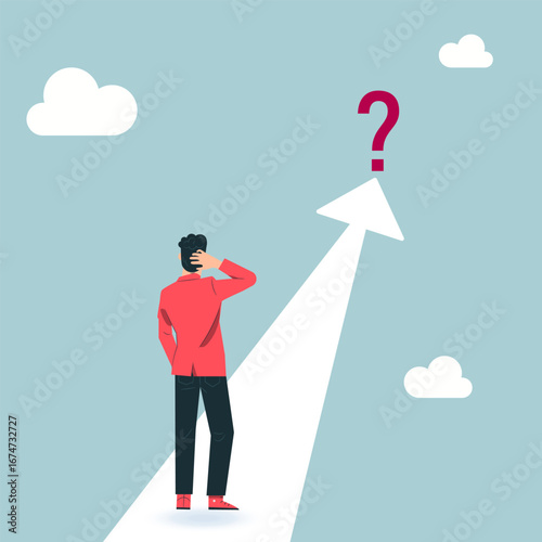Illustration of future challenges and the journey to find the answer
