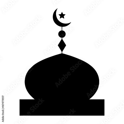 silhouette a Islamic place