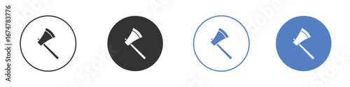 Axe icon vector Logo Design Template
