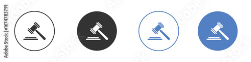 Auction icon vector Logo Design Template