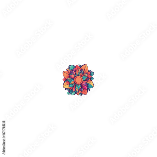 set of colorful diamond