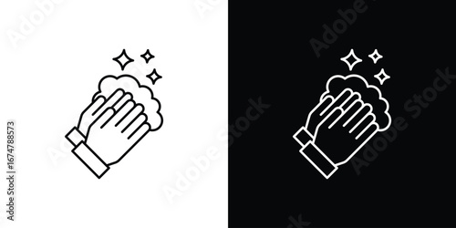 Wash your hands icon symbols. Simple pictograms for web sites and mobile app