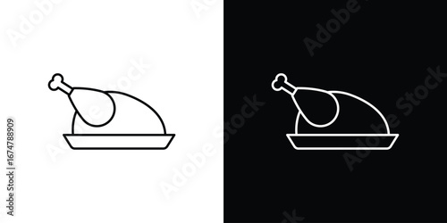 Turkey icon symbols. Simple pictograms for web sites and mobile app