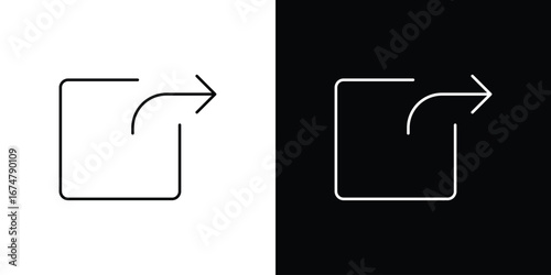 Share icon symbols. Simple pictograms for web sites and mobile app