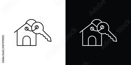 Selling or rent home icon symbols. Simple pictograms for web sites and mobile app