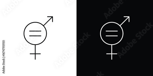 Equality icon symbols. Simple pictograms for web sites and mobile app