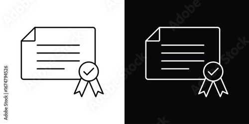 Diploma icon symbols. Simple pictograms for web sites and mobile app