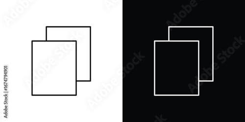 Copy icon symbols. Simple pictograms for web sites and mobile app
