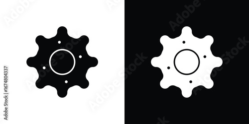 Microorganism icon collection flat style - stock vector.
