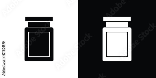Jam icon collection flat style - stock vector.