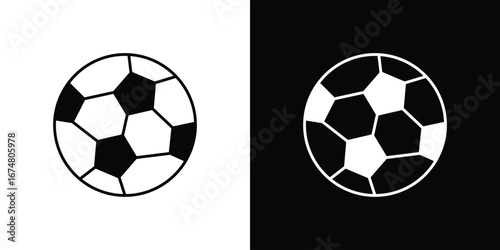Football icon collection flat style - stock vector.