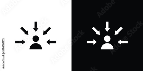 Centric consumer icon collection flat style - stock vector.