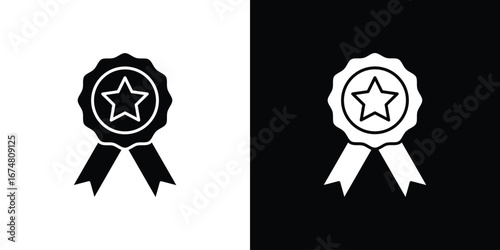 Badge icon collection flat style - stock vector.