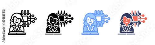 Student Engagement Icon Set Multiple Style Collection