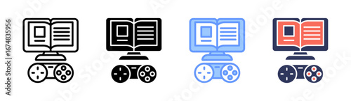 Free Download Gamified Learning Icon Set Multiple Style Collection - GFXLoad