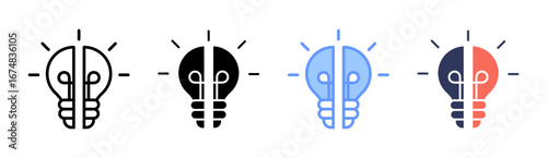 Knowledge Gaps Icon Set Multiple Style Collection