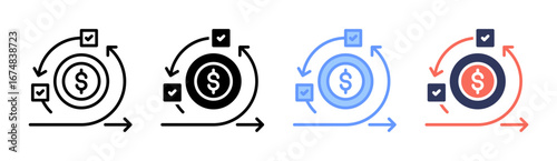 Agile Icon Set Multiple Style Collection