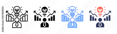 Startup Icon Set Multiple Style Collection