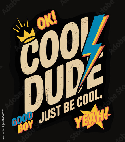 An energetic graphic design that embraces a carefree attitude while portraying a stylish and confident vibe through bold typography and bright colors.