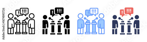 Controversial Icon Set Multiple Style Collection