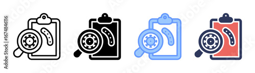 Microbiology Icon Set Multiple Style Collection