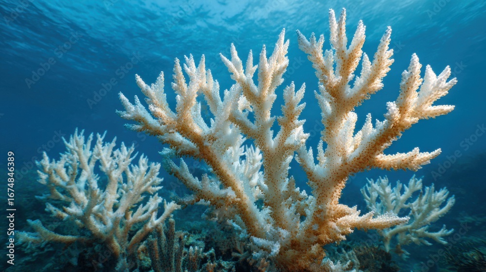 Fototapeta premium Underwater View of Staghorn Coral