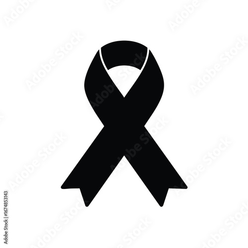 Vector illustration of a pink ribbon as a symbol for breast cancer awareness, support, and health