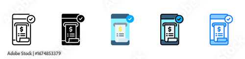 Billing icon multiple style 