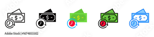 Pay Later icon multiple style 