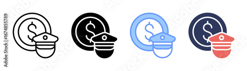 Custodian Icon Set Multiple Style Collection