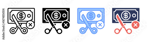 Tax Free Icon Set Multiple Style Collection