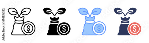 Investment Icon Set Multiple Style Collection