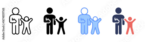 Parenting Icon Set Multiple Style Collection