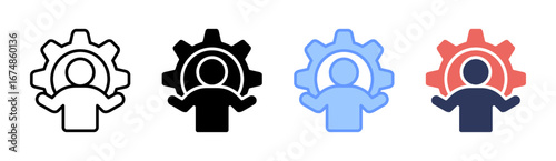 Problem Solving Icon Set Multiple Style Collection