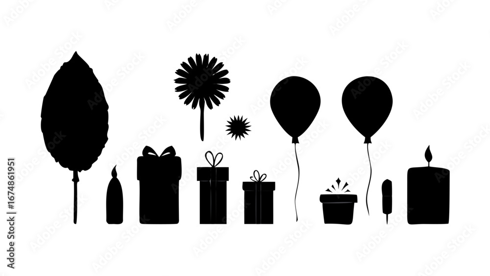 Naklejka premium Minimalist Black Cross Silhouette on White religious christian