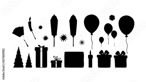 Minimalist black silhouette of a single person standing vector