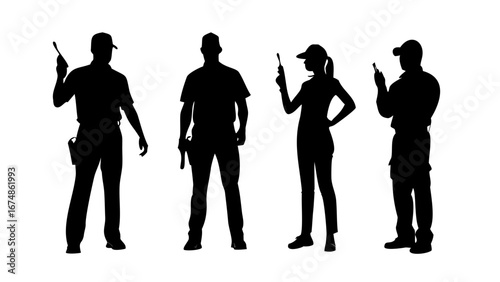 Minimalist black silhouette of a person playing violin musical instrument