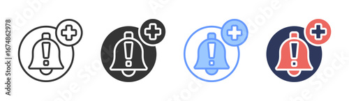Security Alert Icon Set Multiple Style Collection