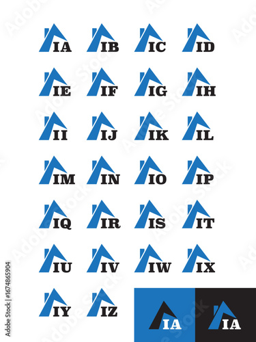 Double Initial Roof Icons - I Series