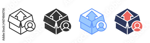 Deployment Icon Set Multiple Style Collection