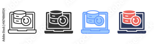 Rollback Icon Set Multiple Style Collection