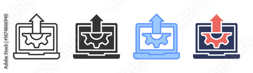 Release Icon Set Multiple Style Collection